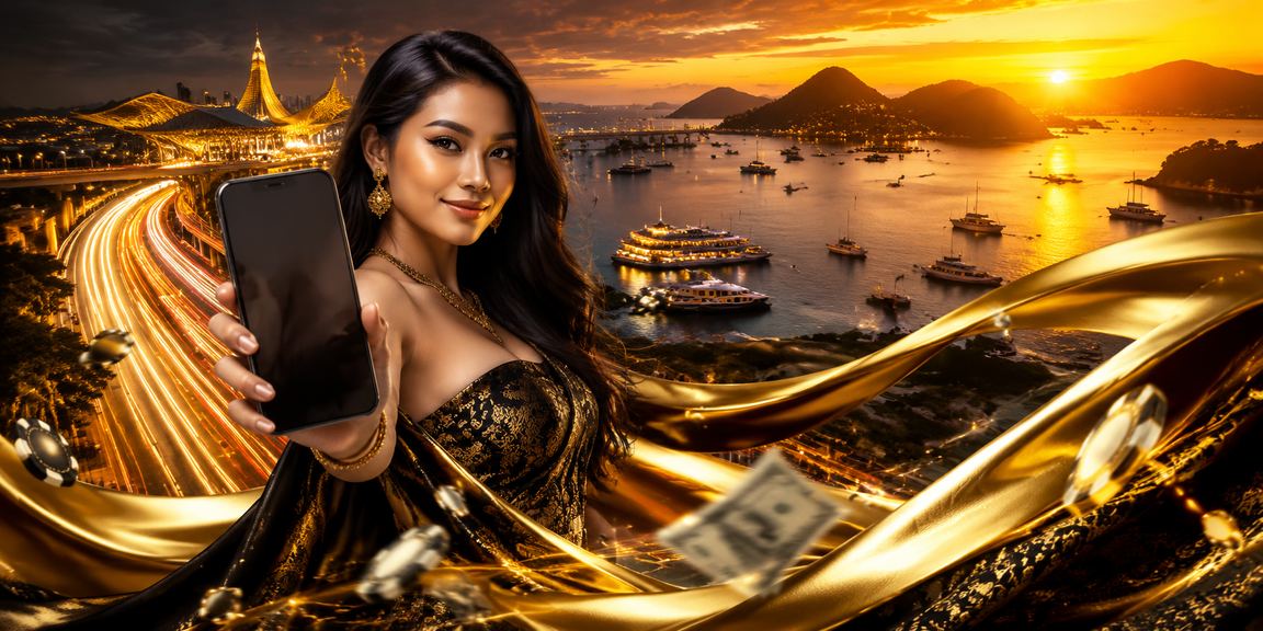 Model perempuan menunjukkan cashback bonus yang diterima setelah bermain di viralbet77